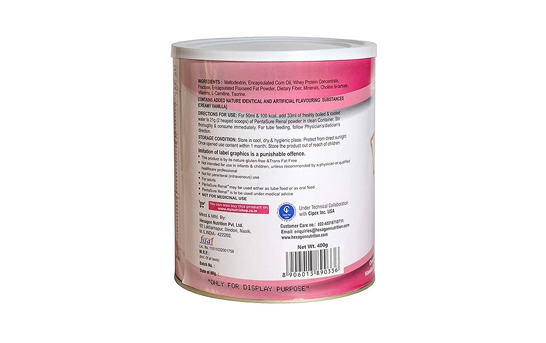PentaSure Renal Creamy Vanlla Flavour    Container  400 grams